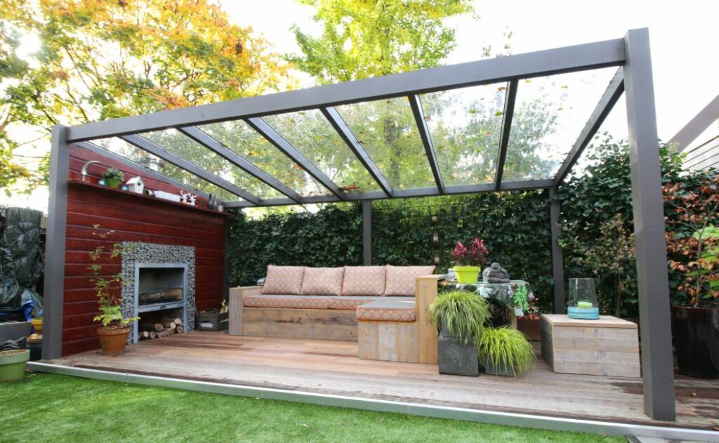 pergola vitré en aluminium